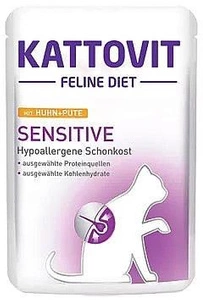 Kattovit Sensitive Pui + Curcan 85g pungă
