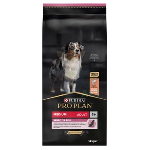 Purina Pro Plan Mediu Adult Sensibil Piele Optiderma Somon și orez 14kg