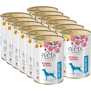 4Vets Suport pentru pielea câinilor 12x400 g