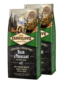 Carnilove Duck & Pheasant pentru adulți 2x12kg