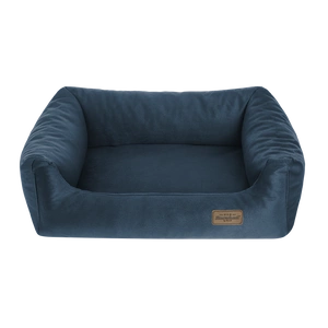 Canapea RECOBED Velour Plus, albastru închis, M, 80x65cm