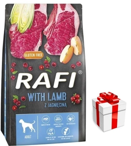 Dolina Noteci Rafi Hrană uscată pentru câini cu miel 10 kg + Surpriză pentru câinele tău