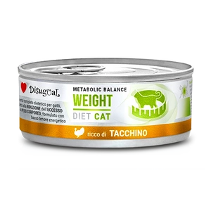 Disugual Hrană umedă pentru pisici Veterinary WEIGHT Curcan (adult) 85g
