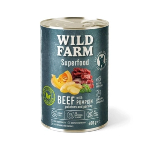 Wild Farm Superfood Beef 400g hrană fără cereale pentru câini