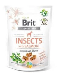 Brit Care Dog Crunchy Cracker Insecte bogate în somon 200g