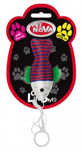 Pet Nova Jucărie pentru pisici pești colorați 10x4cm