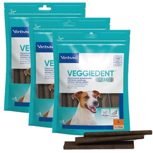 Virbac Veggiedent Fresh Bite S (5-10kg) 3x15buc