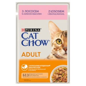 Purina Cat Chow Adult Somon și fasole verde 85 g