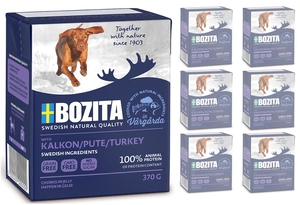 BOZITA Câine Curcan în jeleu 6x370g