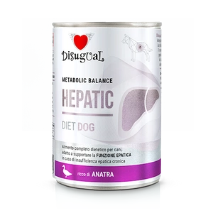 Disugual Hrană umedă pentru câini Veterinary HEPATIC Rață (adult) 400g