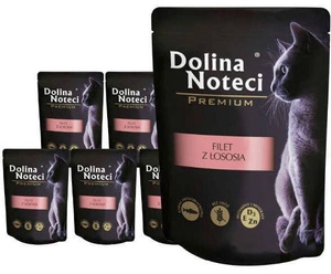 Dolina Noteci Premium pentru pisici File de somon în sos 10x85g