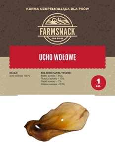 FarmSnack Ureche de vită 1 buc