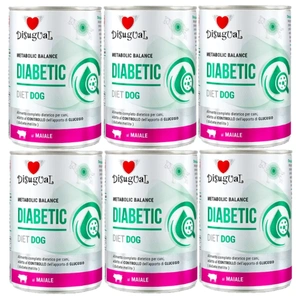 Disugual Hrană umedă pentru câini Veterinary DIABETIC Porc (adult) 6x400g