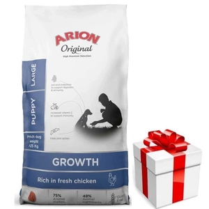 ARION Original Growth Chicken Puppy Large 12 kg + SURPRIZĂ PENTRU CÂINELE TĂU