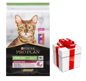 PURINA Pro Plan Cat Sterilizat Rață și Ficat 10 kg + Surpriză pentru pisica ta