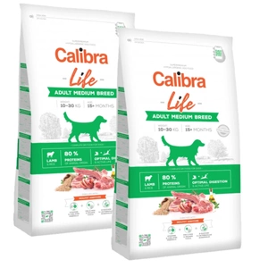 Calibra Dog Life Adult Medium Lamb 2x12kg