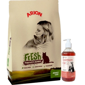 Arion Fresh Adult Cat 12kg+LAB V Ulei de somon pentru câini și pisici 500ml