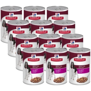 HILL'S SP Science Plan Canine Adult carne de vită 12x370g - conservă