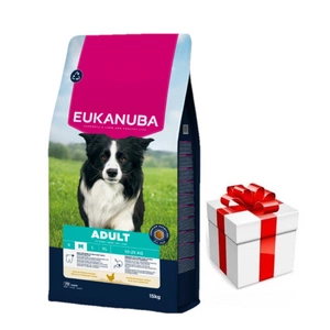 EUKANUBA Active Adult Medium Breed Chicken 15 kg + SURPRIZĂ PENTRU CÂINELE TĂU