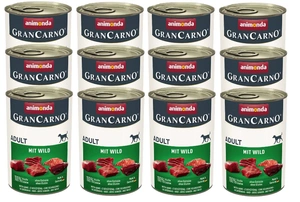ANIMONDA GranCarno Adult Dog aromă: Carne de vânat 12x400g