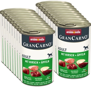 ANIMONDA GranCarno Adult Dog aromă: Căprioară și măr 18x400g