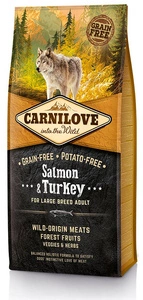 Carnilove Salmon & Turkey pentru adulți de rasă mare 1.5kg