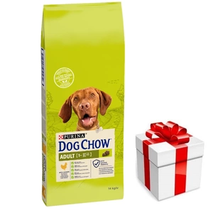 Purina Dog Chow Adult cu pui 14 kg + SURPRIZĂ PENTRU CÂINELE TĂU