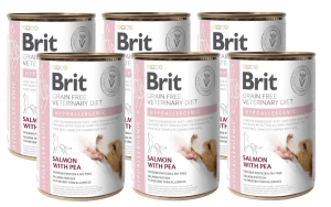 BRIT GF Veterinary Diets Dog Hypoallergenic 6x400g - hrană umedă pentru câini