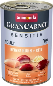 ANIMONDA GranCarno Sensitiv Aromă pentru câini adulți: Pui + orez 400g