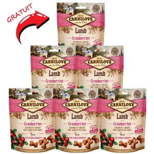 Carnilove Crunchy Snack, miel și merișor 200 g 5+1 GRATUIT!!!