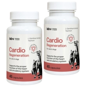 LAB-V Cardio Regeneration - Suport cardiovascular pentru câini și pisici 2x45 capsule