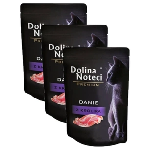 Dolina Noteci Farfurie Premium pentru iepure - pentru pisici adulte 3x85g