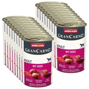 ANIMONDA GranCarno Adult Dog cu inimioare 18x400g