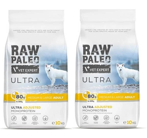 Vetexpert RAW PALEO CURCAN ADULT MEDIU/MARELE 2x10KG