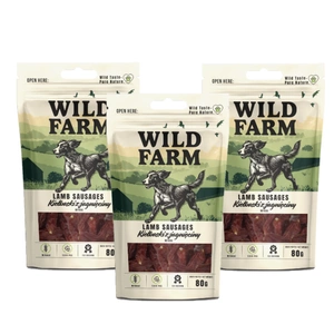 WILD FARM cârnați de miel 3x80g tratează câinii