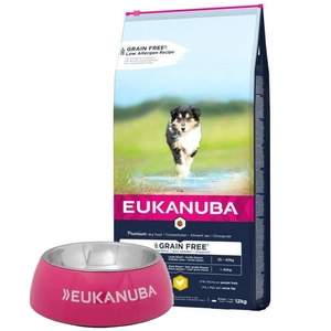 Eukanuba Puppy Large Pui fără cereale 12 kg + Bol GRATUIT!