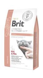 Brit Grain Free Veterinary Diet Cat Renal Ouă și mazăre 2kg