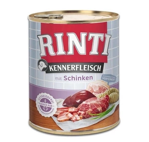 Rinti Kennerfleisch Schinken hrană umedă pentru câini – șuncă 800 g