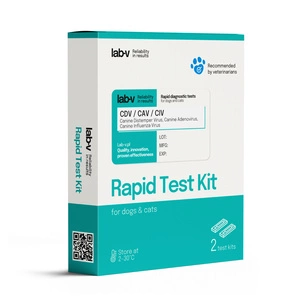 Lab-V CDV & CAV & CIV antigen - Test diagnostic rapid pentru câini 2 buc.