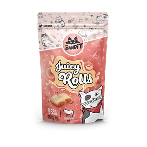 Mr Bandit Juicy Rolls cu carne de vită 40g