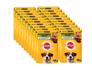 Pedigree Hrană umedă pentru câini adulți cu jeleu de miel 20x100g