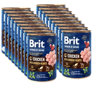 Brit Premium by Nature Pui cu inimi de pui 18x400g