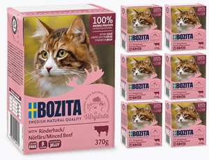 BOZITA Pisica Carne de vită tocată în Jeleu 6x370g