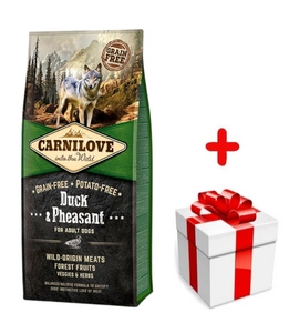 Carnilove Duck & Pheasant pentru adulți 12kg+ o surpriză pentru câinele tău Gratis!!!!