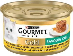 Purina Gourmet Gold Savoury Cake cu pui și morcovi 85 g
