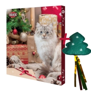 Calendarul de Crăciun Trixie pentru pisici + BUBA CHRISTMAS! Brad de Crăciun cu panglici