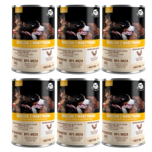 PetRepublic bucăți în sos cu pui și legume 6x1250g