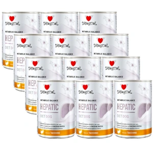 Disugual Hrană umedă pentru câini Veterinary HEPATIC Curcan (adult) 12x400g