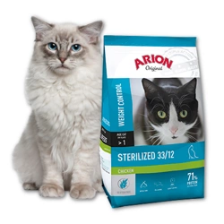 Arion Original Sterilizat 33/12 Pui 7,5 kg