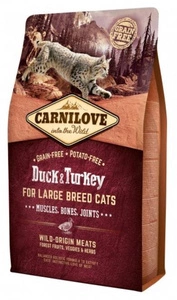 CARNILOVE Cat Duck & Turkey pentru pisici de rasă mare 2kg